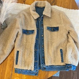 Denim Sherpa Jacket